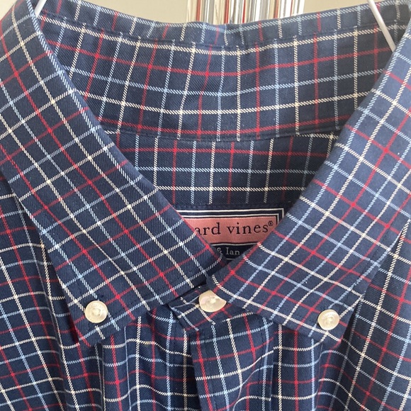 Vineyard Vines NWOT blue checked shirt - Picture 2 of 7
